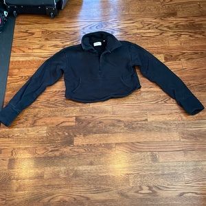Joah Brown cropped half zip